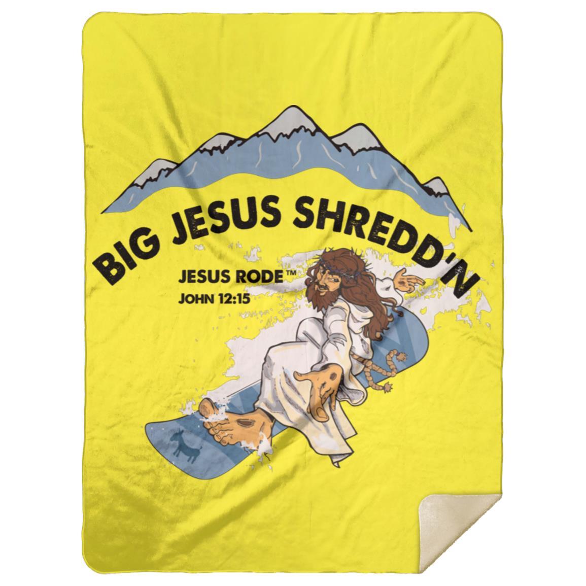 Shredd'n Jesus Premium Mink Sherpa Blanket 60x80