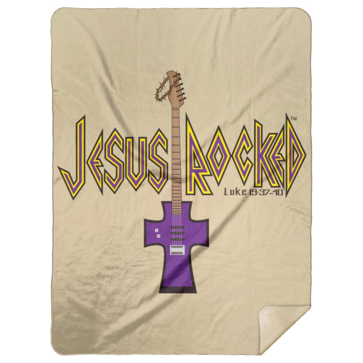 Cross Guitar - Premium Mink Sherpa Blanket 60x80