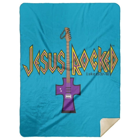 Cross Guitar - Premium Mink Sherpa Blanket 60x80