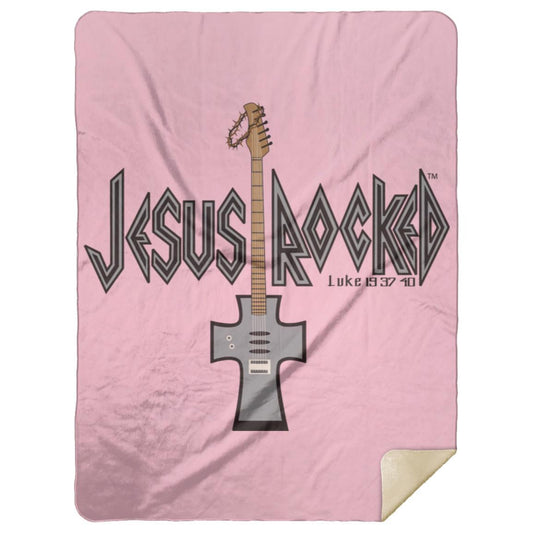 Cross Guitar - Premium Mink Sherpa Blanket 60x80