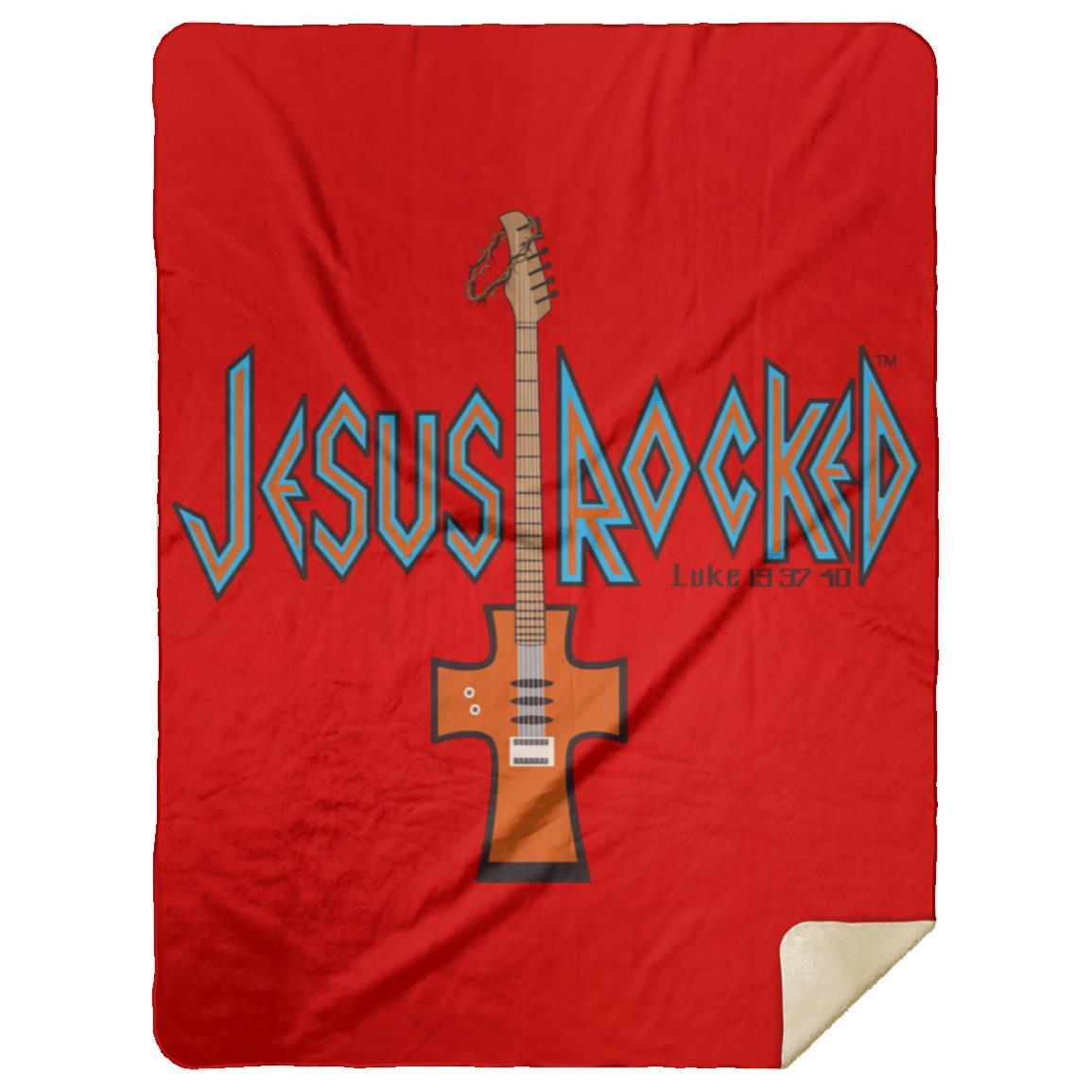 Cross Guitar - Premium Mink Sherpa Blanket 60x80