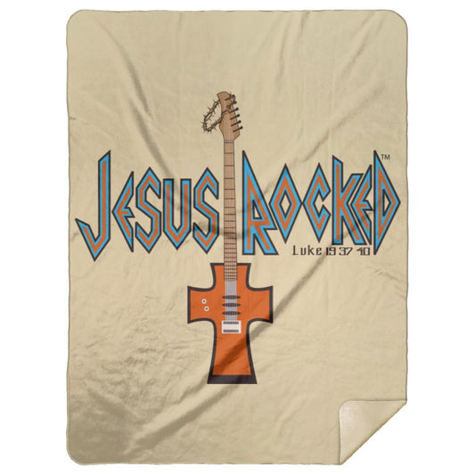 Cross Guitar - Premium Mink Sherpa Blanket 60x80