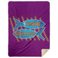 Grilled Fish Premium Mink Sherpa Blanket 60x80