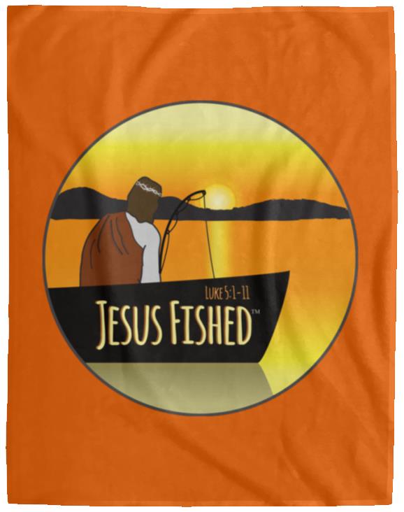 Cast the Line - Cozy Plush Fleece Blanket - 60x80 - Jesus Surfed Apparel Co. 