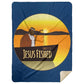 Cast the Line - Premium Mink Sherpa Blanket 60x80 - Jesus Surfed Apparel Co. 