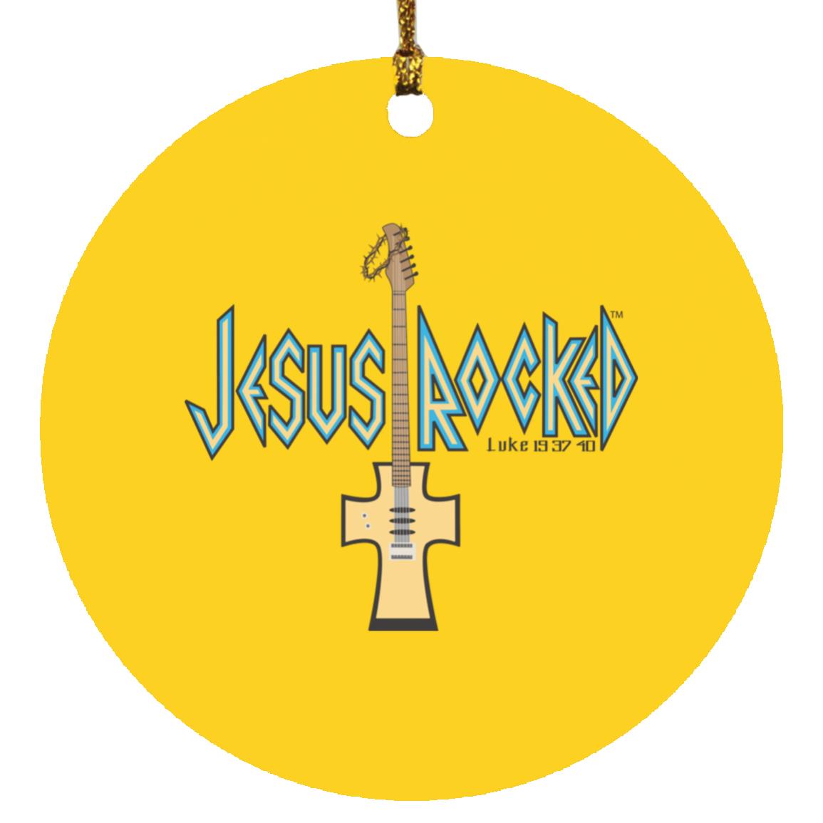 Cross Guitar - Circle Ornament - Jesus Surfed Apparel Co. 