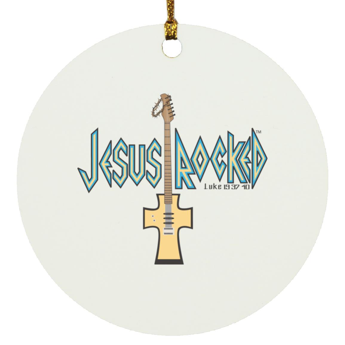 Cross Guitar - Circle Ornament - Jesus Surfed Apparel Co. 