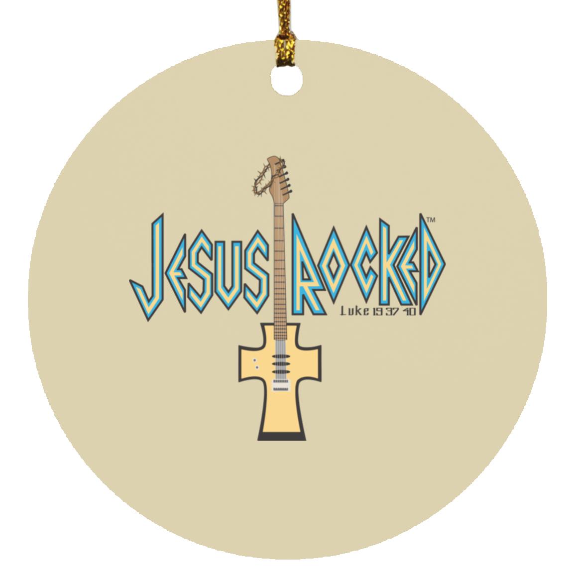 Cross Guitar - Circle Ornament - Jesus Surfed Apparel Co. 