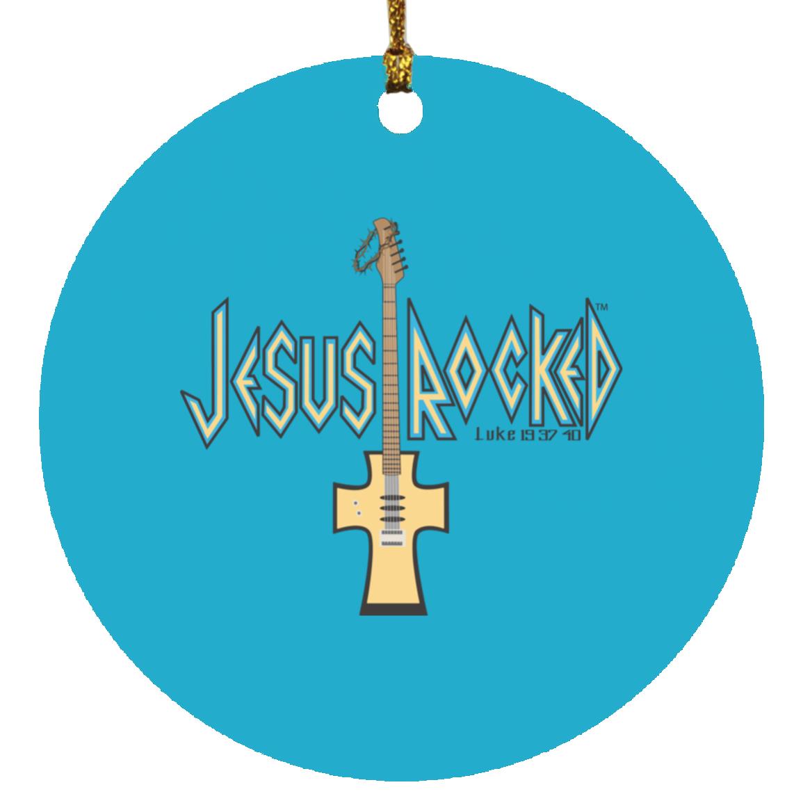 Cross Guitar - Circle Ornament - Jesus Surfed Apparel Co. 