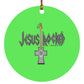 Cross Guitar - Circle Ornament - Jesus Surfed Apparel Co. 