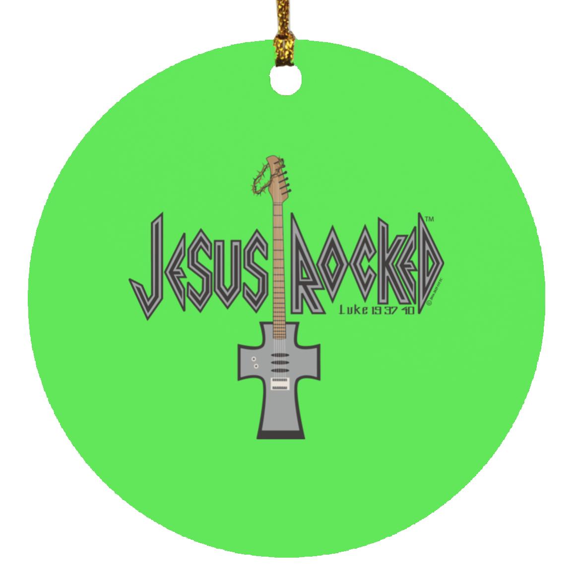 Cross Guitar - Circle Ornament - Jesus Surfed Apparel Co. 