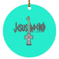 Cross Guitar - Circle Ornament - Jesus Surfed Apparel Co. 