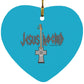 Cross Guitar - Heart Ornament - Jesus Surfed Apparel Co. 