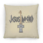Cross Guitar - Large Square Pillow - Jesus Surfed Apparel Co. 