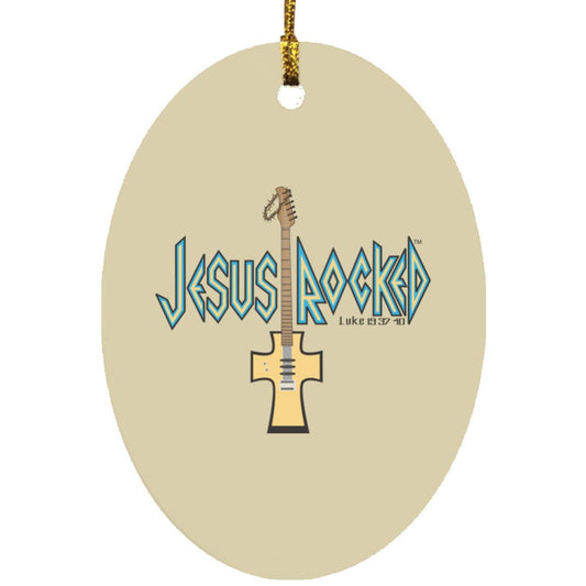 Cross Guitar - Oval Ornament - Jesus Surfed Apparel Co. 