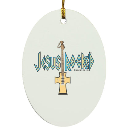 Cross Guitar - Oval Ornament - Jesus Surfed Apparel Co. 