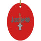 Cross Guitar - Oval Ornament - Jesus Surfed Apparel Co. 
