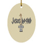 Cross Guitar - Oval Ornament - Jesus Surfed Apparel Co. 