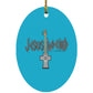 Cross Guitar - Oval Ornament - Jesus Surfed Apparel Co. 