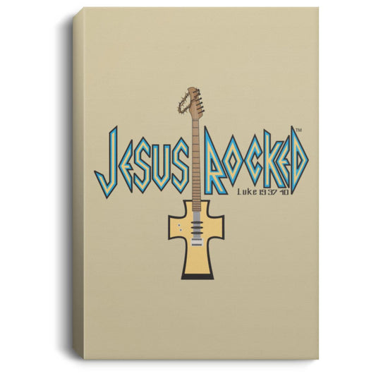 Cross Guitar - Portrait Canvas .75in Frame - Jesus Surfed Apparel Co. 