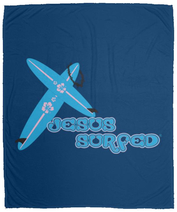 Crossboards - Cozy Plush Fleece Blanket - 50x60 - Jesus Surfed Apparel Co. 