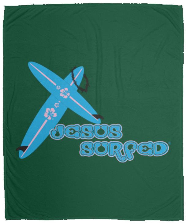 Crossboards - Cozy Plush Fleece Blanket - 50x60 - Jesus Surfed Apparel Co. 