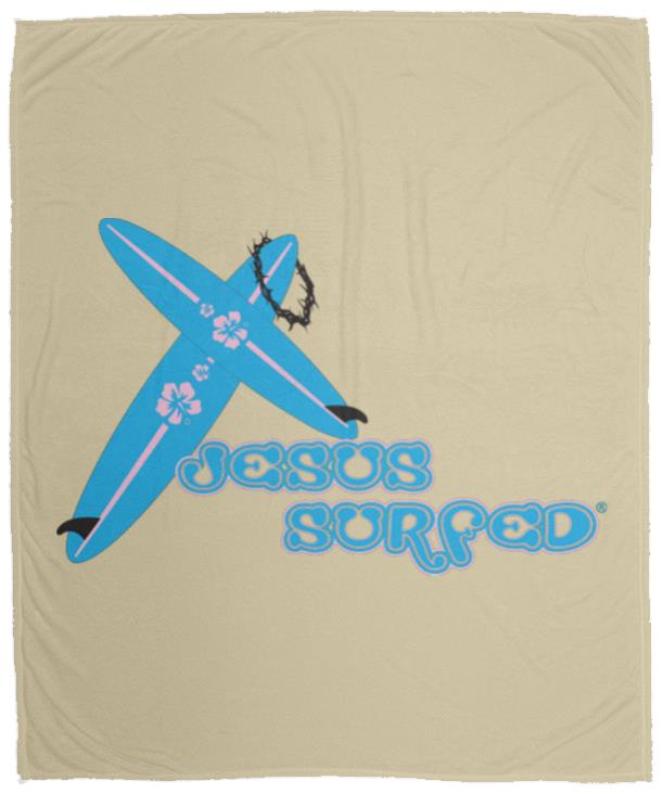 Crossboards - Cozy Plush Fleece Blanket - 50x60 - Jesus Surfed Apparel Co. 