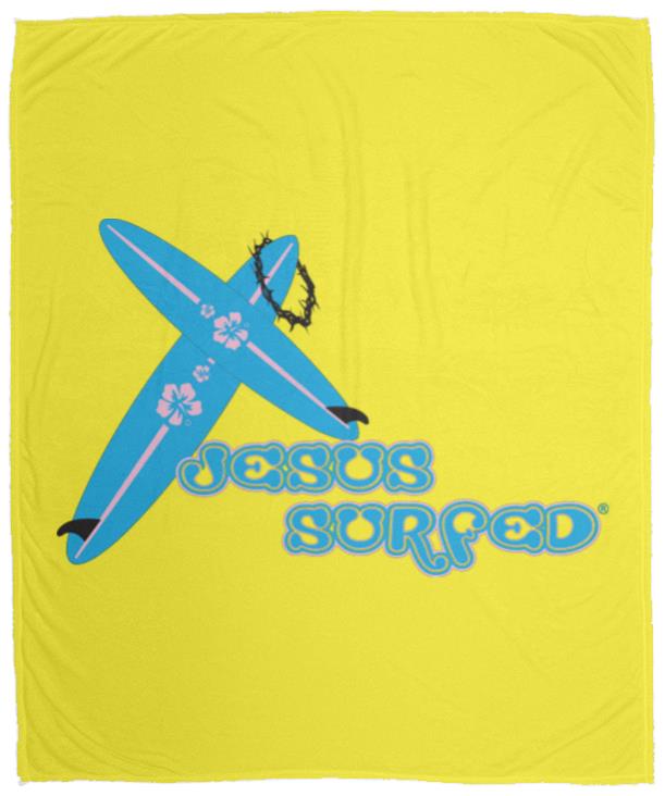 Crossboards - Cozy Plush Fleece Blanket - 50x60 - Jesus Surfed Apparel Co. 