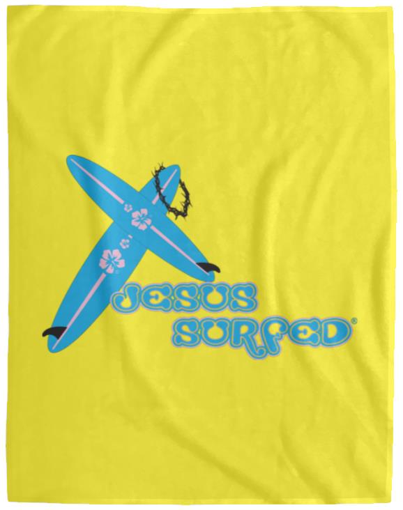 Crossboards - Cozy Plush Fleece Blanket - 60x80 - Jesus Surfed Apparel Co. 