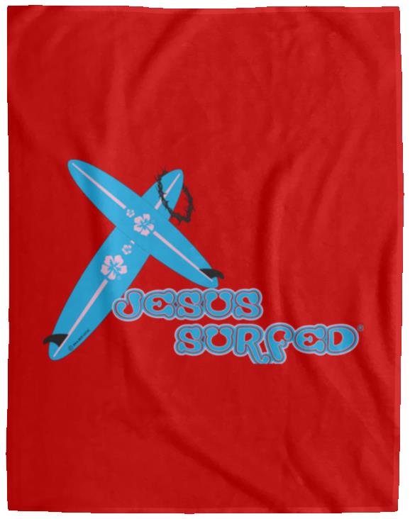 Crossboards - Cozy Plush Fleece Blanket - 60x80 - Jesus Surfed Apparel Co. 