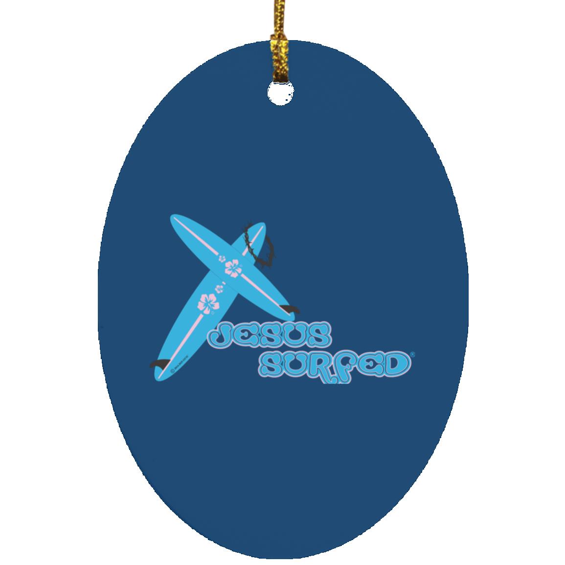 Crossboards - Oval Ornament - Jesus Surfed Apparel Co. 