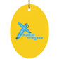 Crossboards - Oval Ornament - Jesus Surfed Apparel Co. 
