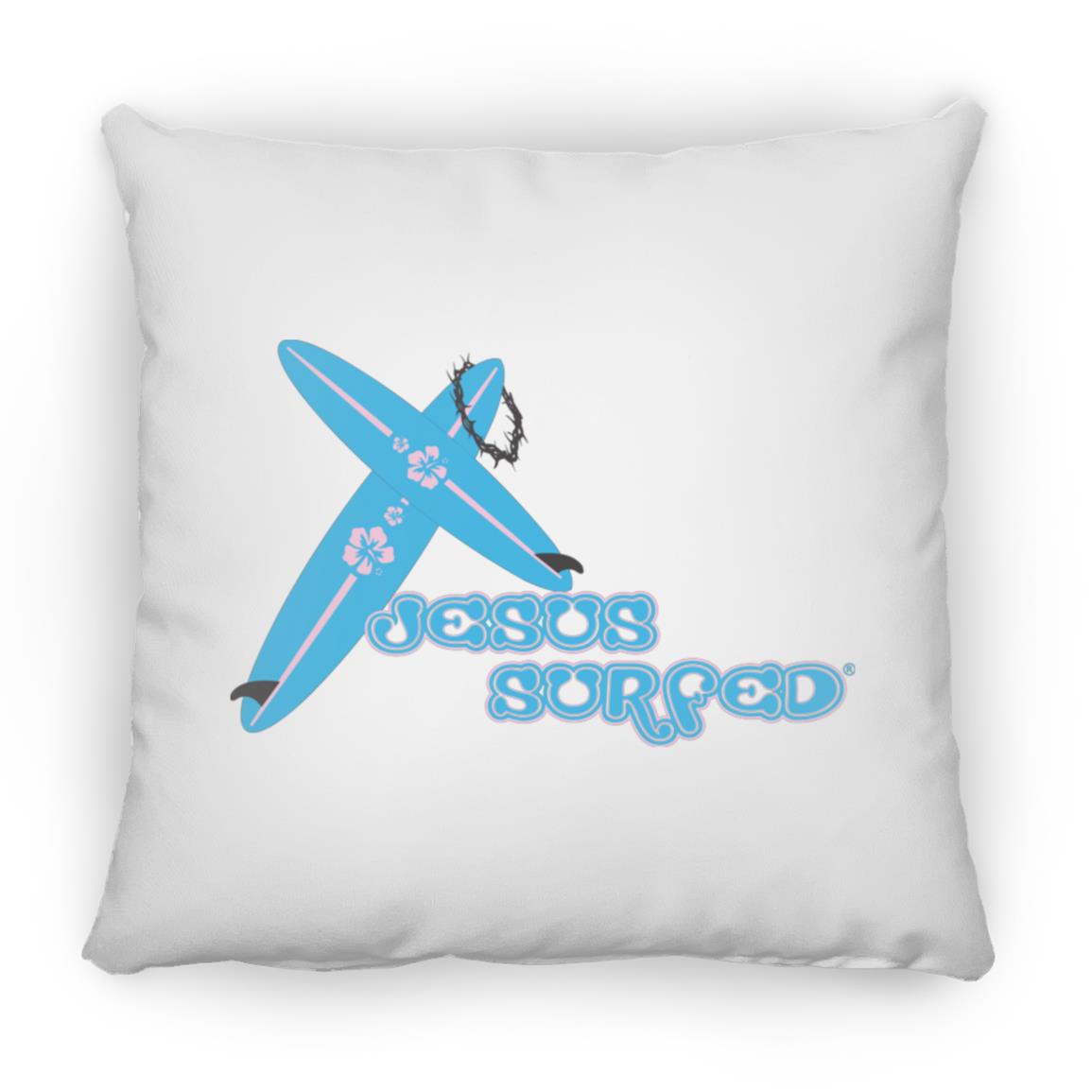 Crossboards Jesus Surfed - Large Square Pillow - Jesus Surfed Apparel Co. 