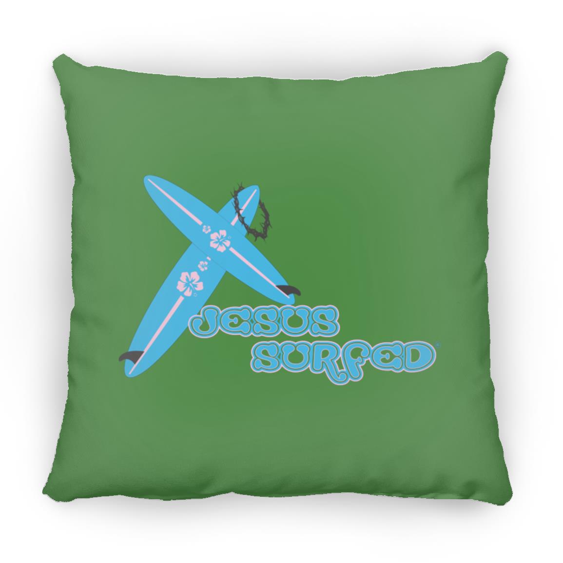 Crossboards Jesus Surfed - Large Square Pillow - Jesus Surfed Apparel Co. 