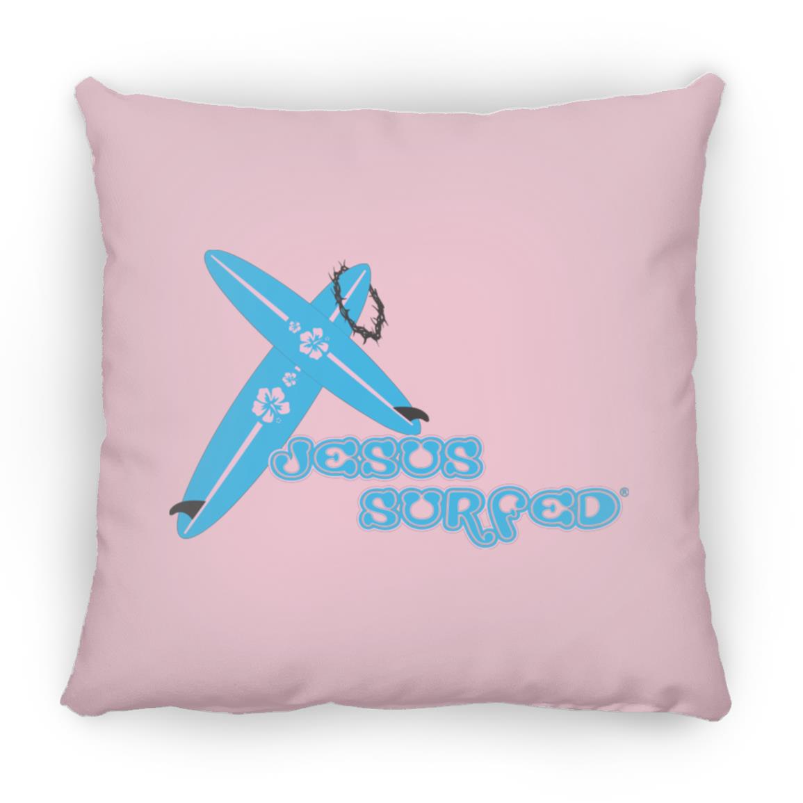 Crossboards Jesus Surfed - Large Square Pillow - Jesus Surfed Apparel Co. 