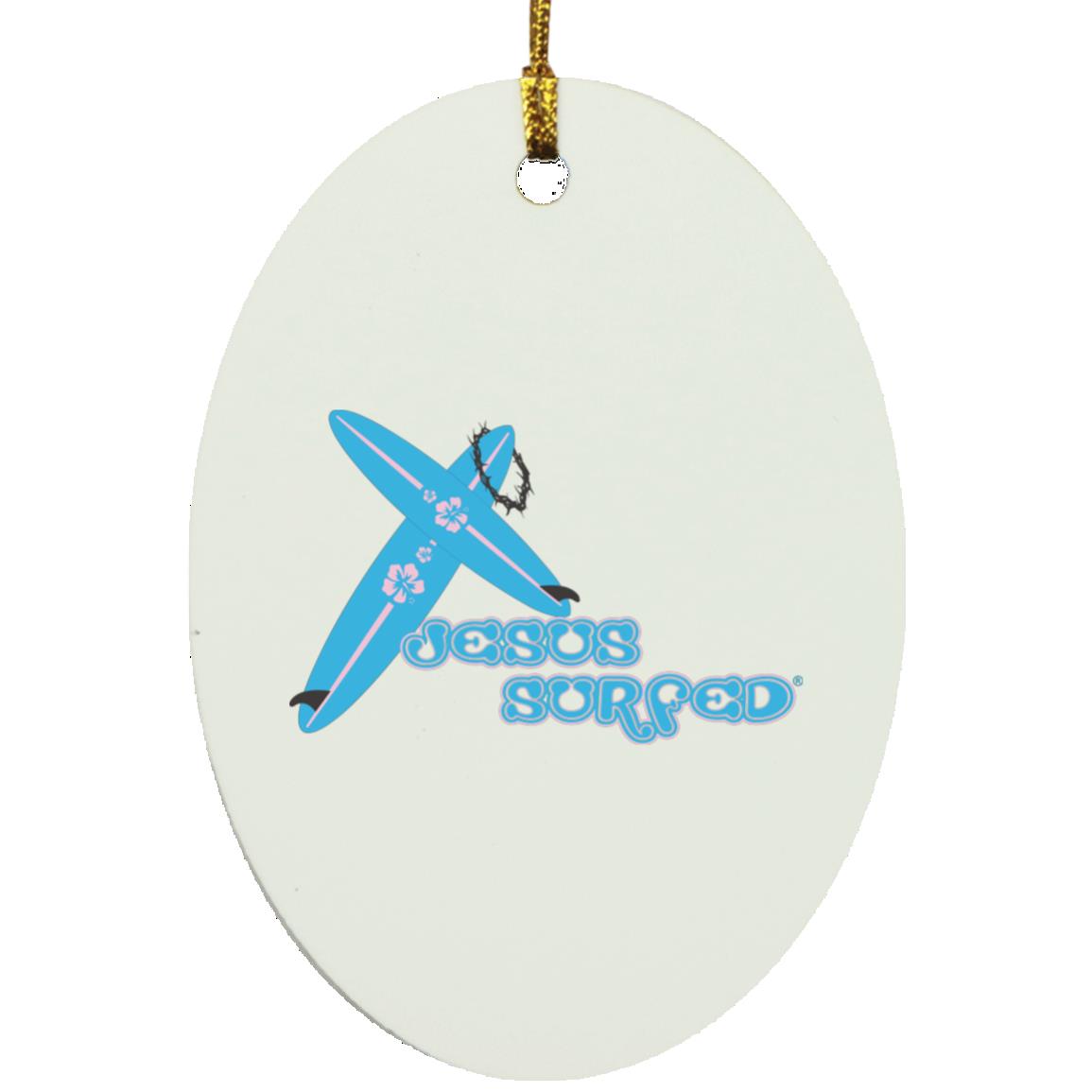 Crossboards Oval - Ornament - Jesus Surfed Apparel Co. 