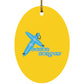 Crossboards Oval - Ornament - Jesus Surfed Apparel Co. 