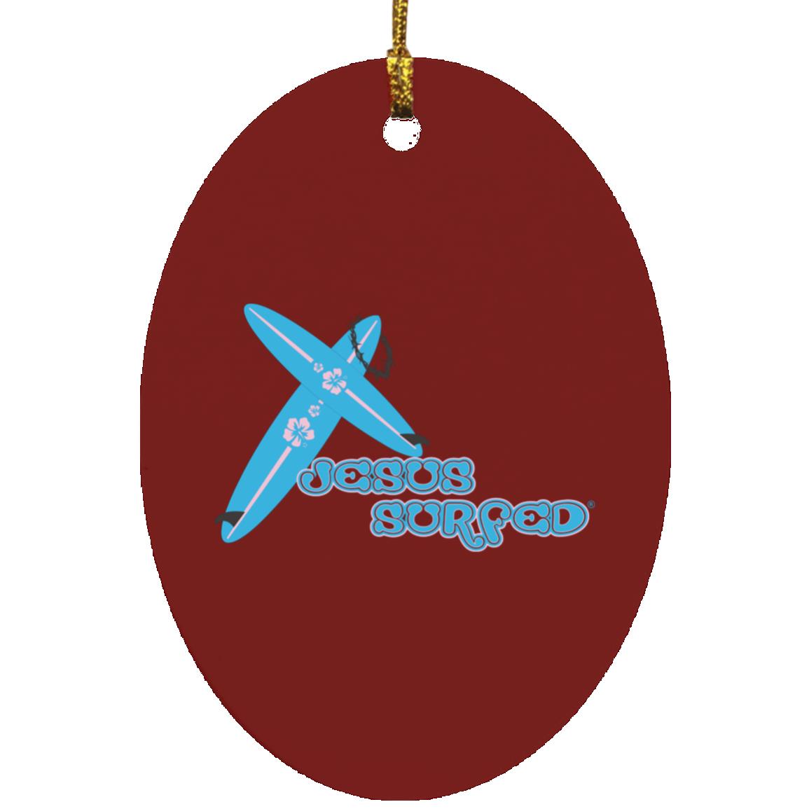 Crossboards Oval - Ornament - Jesus Surfed Apparel Co. 