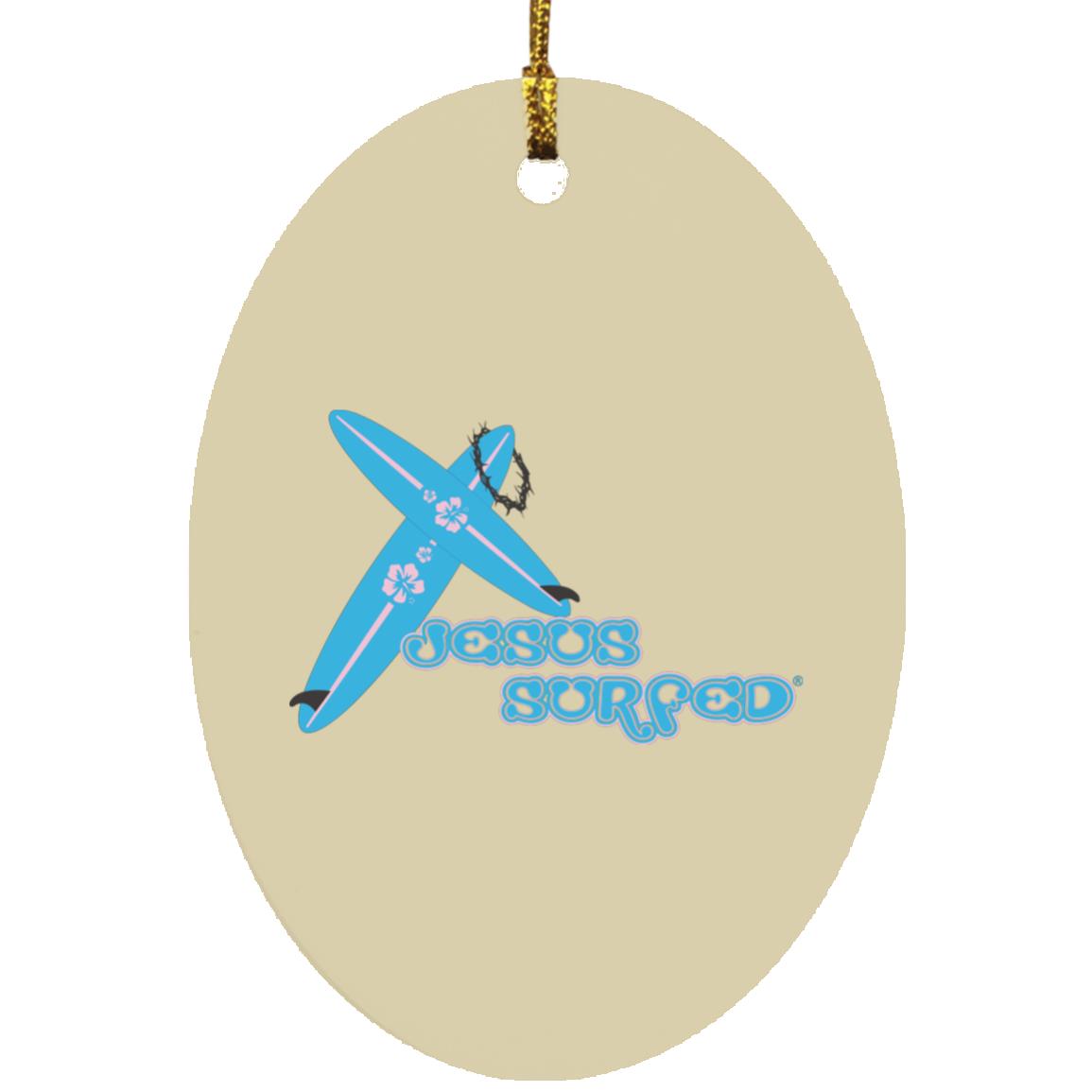 Crossboards Oval - Ornament - Jesus Surfed Apparel Co. 