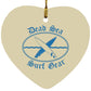 Dead Sea Surf Gear - Heart Ornament - Jesus Surfed Apparel Co. 