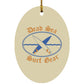 Dead Sea Surf Gear - Oval Ornament - Jesus Surfed Apparel Co. 