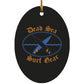 Dead Sea Surf Gear - Oval Ornament - Jesus Surfed Apparel Co. 