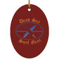 Dead Sea Surf Gear - Oval Ornament - Jesus Surfed Apparel Co. 