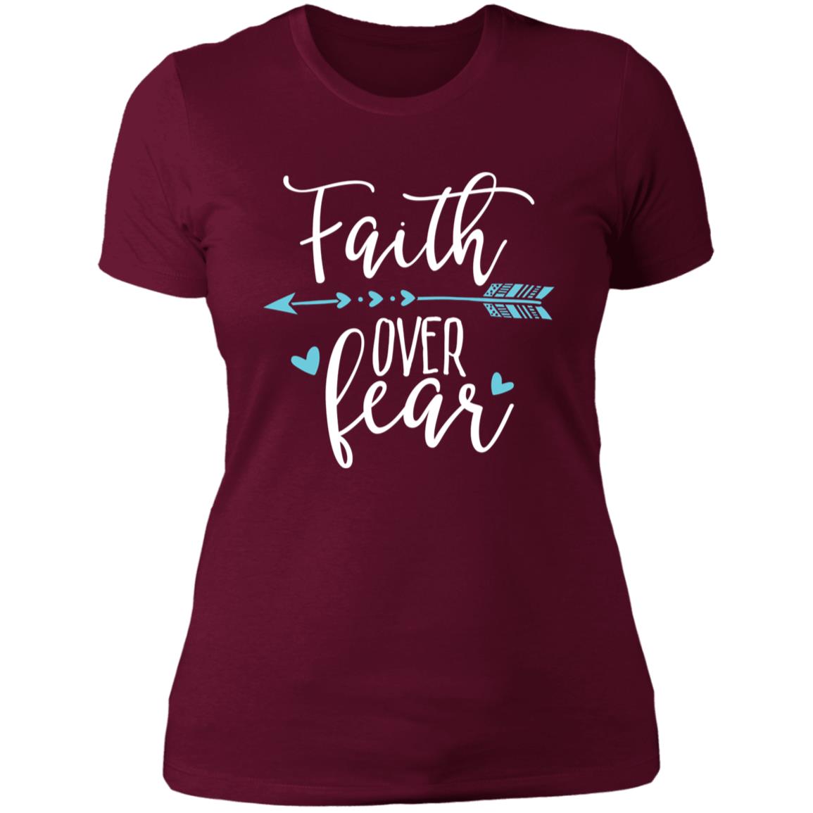 Faith Over Fear - Mother's Day Women's Boyfriend T-Shirt