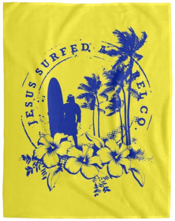 Jesus Surfed Apparel - Cozy Plush Fleece Blanket - 60x80