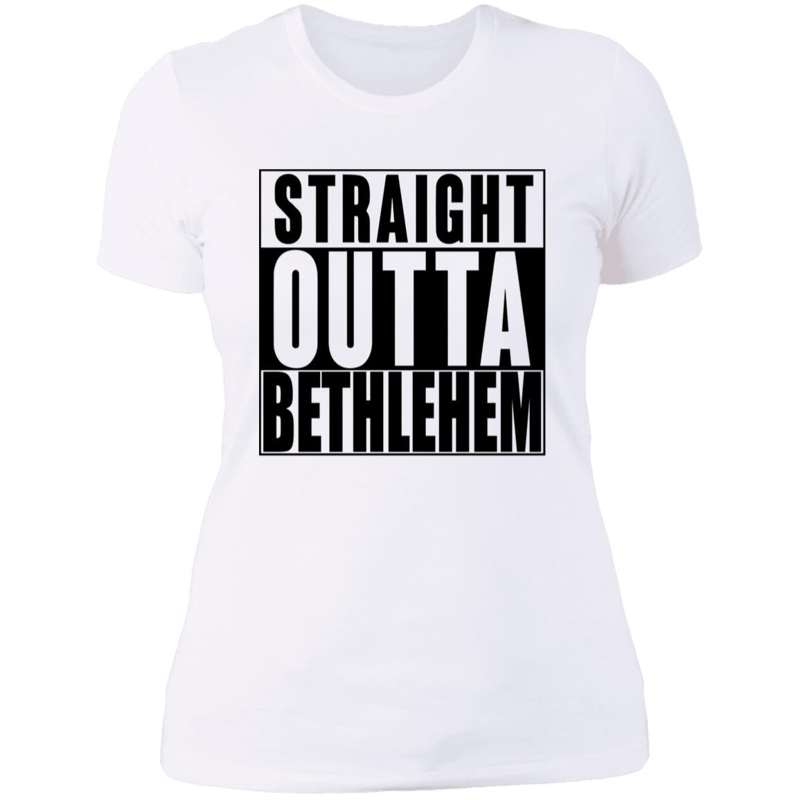 Straight Outta Bethlehem - Women's Boyfriend T-Shirt