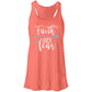 Faith Over Fear Mother's Day Women's Flowy Racerback Tank