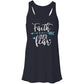 Faith Over Fear Mother's Day Women's Flowy Racerback Tank