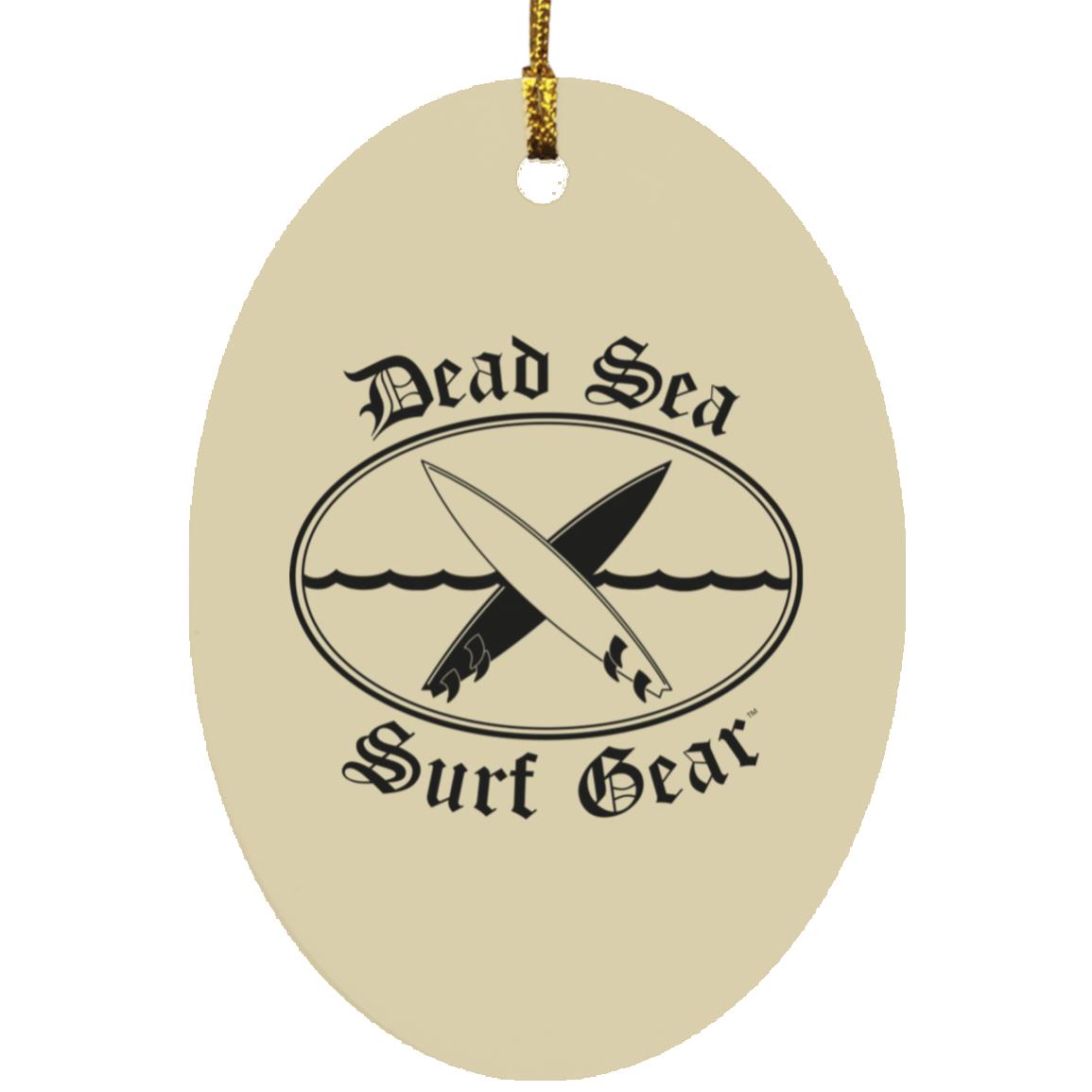 Dead Sea Surf Gear Oval Ornament