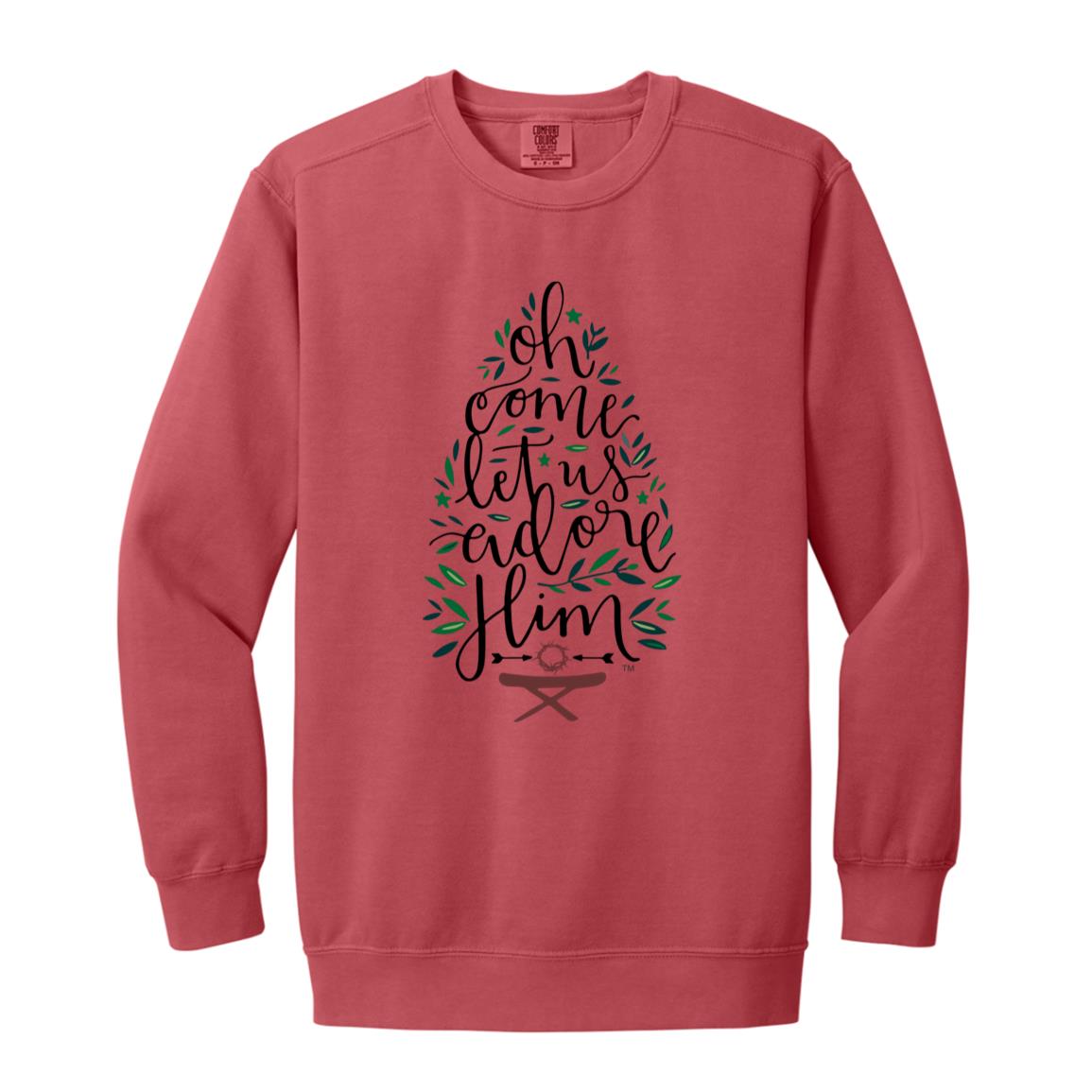 Let us adore Him - Men/Women Unisex Soft-Washed Crewneck Sweatshirt